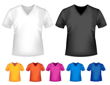 siyah ve beyaz ve erkek polo t-shirt renk. tasarım şablonu. ve