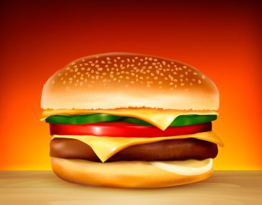 Hamburger. Vector. clipart