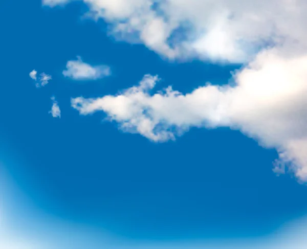 雲と青空。ベクトル背景. — ストックベクタ
