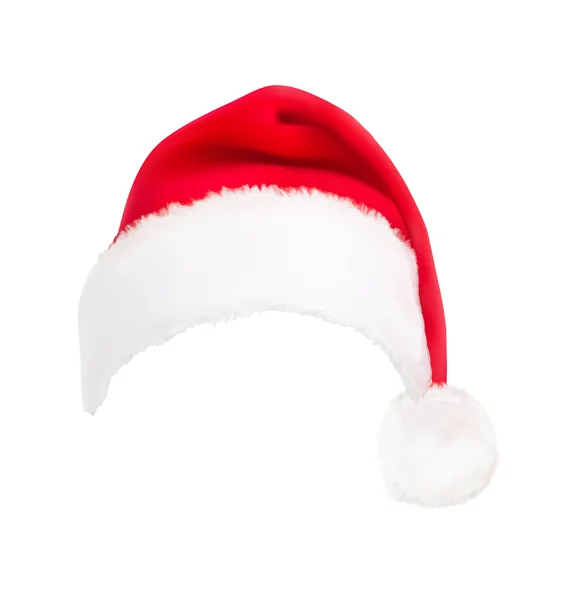 Röd santa hatt. vektor. — Stock vektor