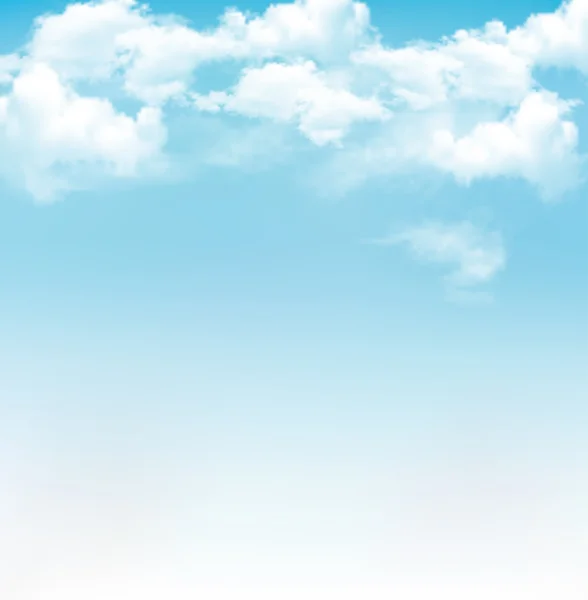 Ciel bleu avec nuages. Fond vectoriel Vecteur En Vente