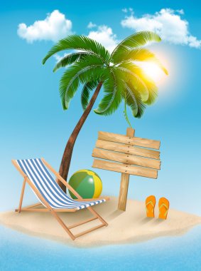 arka plan tropik ada ile seyahat. yaz tatil kavramı 