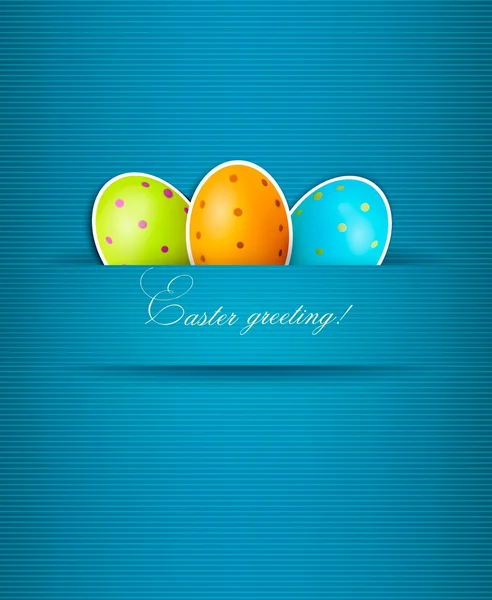 Fond de Pâques avec des œufs. Vecteur . — Image vectorielle