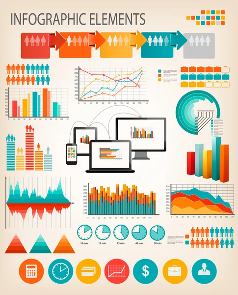 Business infographics template. Vector. Royalty Free Stock Vectors