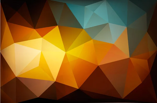 Fargerik polygonsk abstrakt bakgrunn. Vektor . – stockvektor