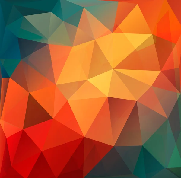 Fargerik polygonsk abstrakt bakgrunn. Vektor . – stockvektor
