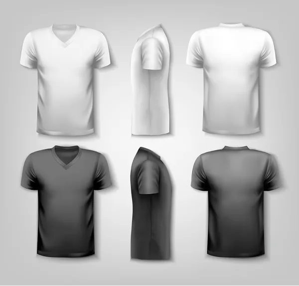 T-Shirts mit Beispieltexten. Vektor. — Stockvektor