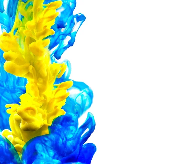 Abstracte blauwe en gele achtergrond. vector. — Stockvector