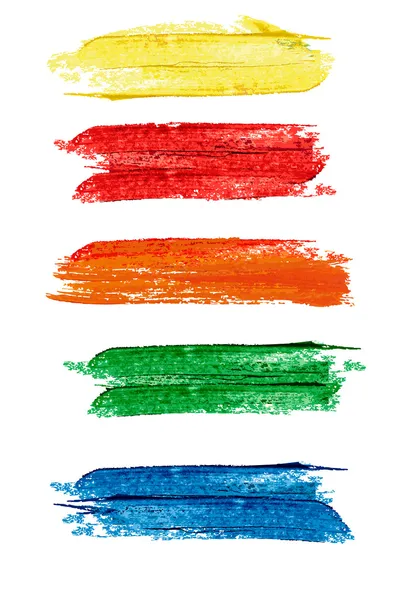 抽象水彩画彩旗的集合 — 图库矢量图片