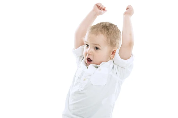 Excited playful little boy — Stock Photo, Image