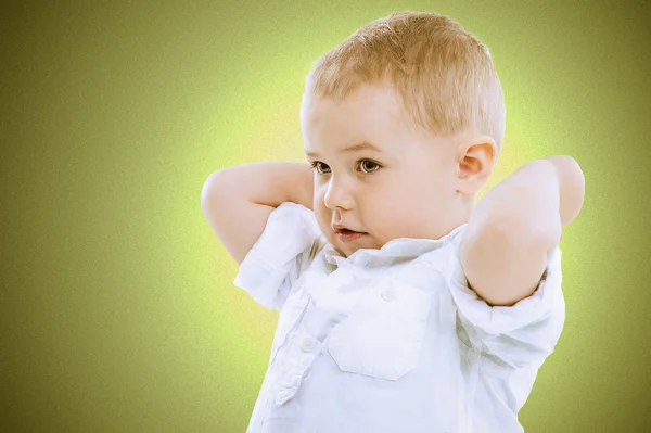 Cute handsome little boy — Stock Photo, Image