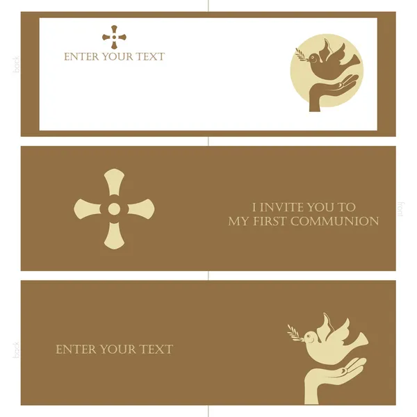 Tarjeta de invitación — Vector de stock