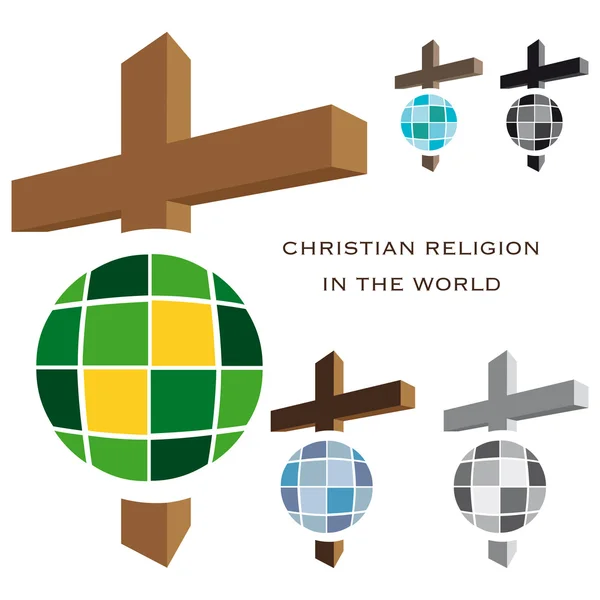 Religión cristiana — Vector de stock