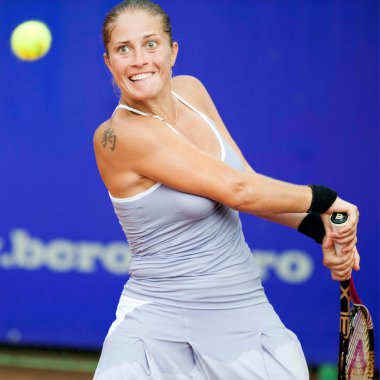 Bucharest, Romanya - 19 Temmuz: Romen tenis oyuncusu madalina git