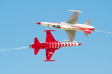 Bucharest, Romanya - 22 Temmuz: Türk Yıldızları demoteam Bükreş