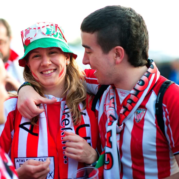 Fans unterstützen ihr Team — Stockfoto