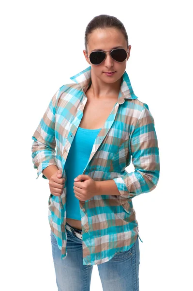 Young woman casually dressed — Stock Photo, Image