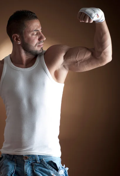 Corpo masculino muscular — Fotografia de Stock
