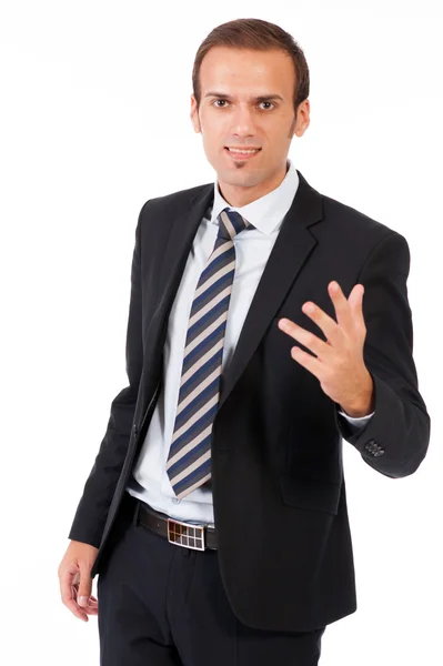 Business man giving presentation — Stock Photo, Image