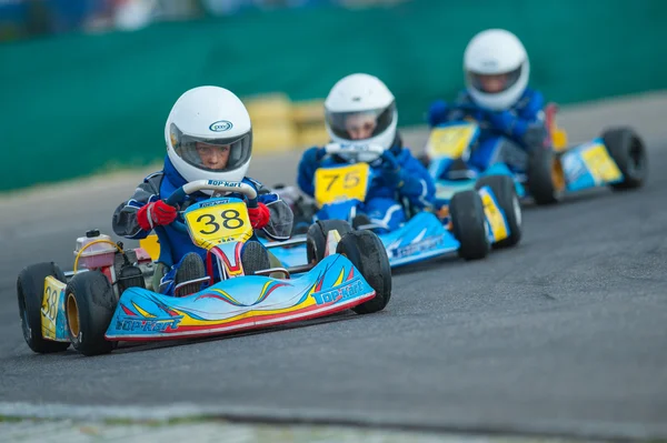 Pilot competing in National Karting Championship 2012 — Stock Photo, Image