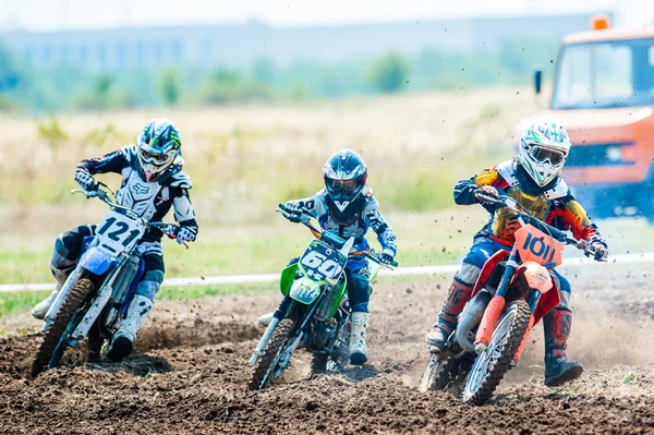 Riders participates in the Fourth National Endurocross Championship — Stock Photo, Image
