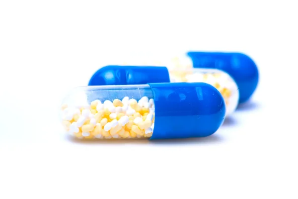 Colorful tablets with capsules — Stock Photo, Image