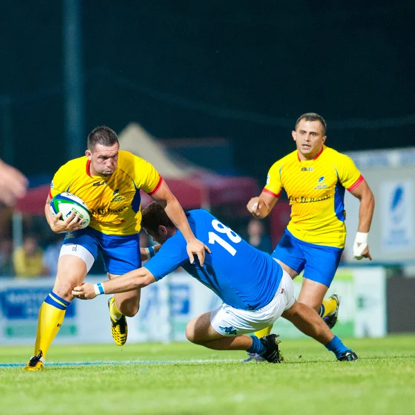 Oidentifierade rugbyspelare — Stockfoto