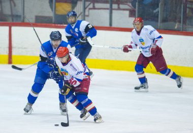 Galati, Romanya - 17 Kasım: tanımlanamayan hokey oyuncuları yet