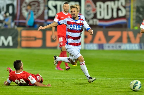 Giocatori di calcio sconosciuti — Foto Stock