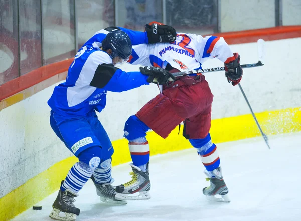 Niet-geïdentificeerde hockeyspelers — Stockfoto