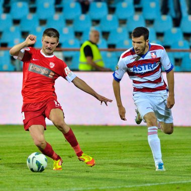 Galati, Romanya - 28 Mayıs: bilinmeyen futbolcuların Düriye gerçekleştirir
