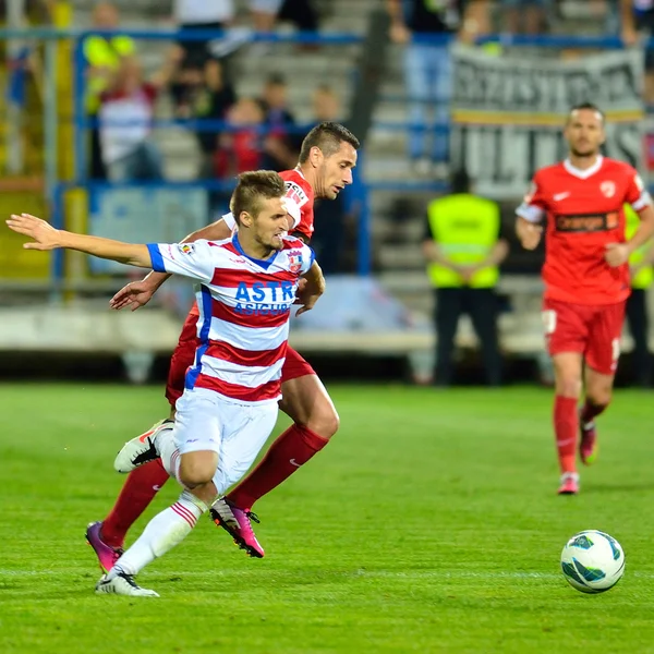 Galati, Romanya - 28 Mayıs: bilinmeyen futbolcuların Düriye gerçekleştirir