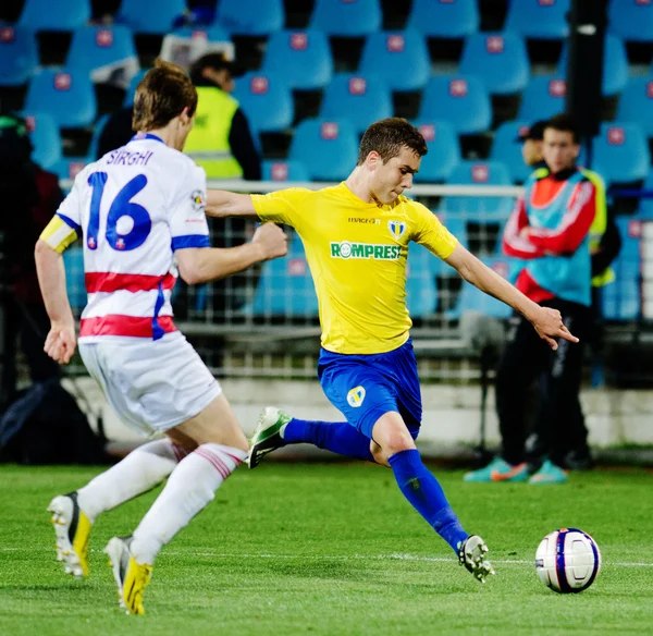 Joueurs de football non identifiés — Photo