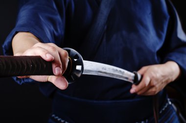 Kendo savaşçı kılıç detay