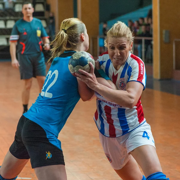 Jugadores de balonmano — Foto de Stock