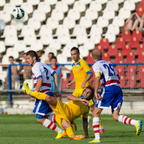 Fotbaloví hráči — Stock fotografie