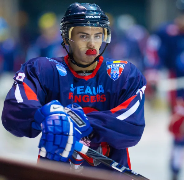 Unidentified hockey player — Stock Photo, Image