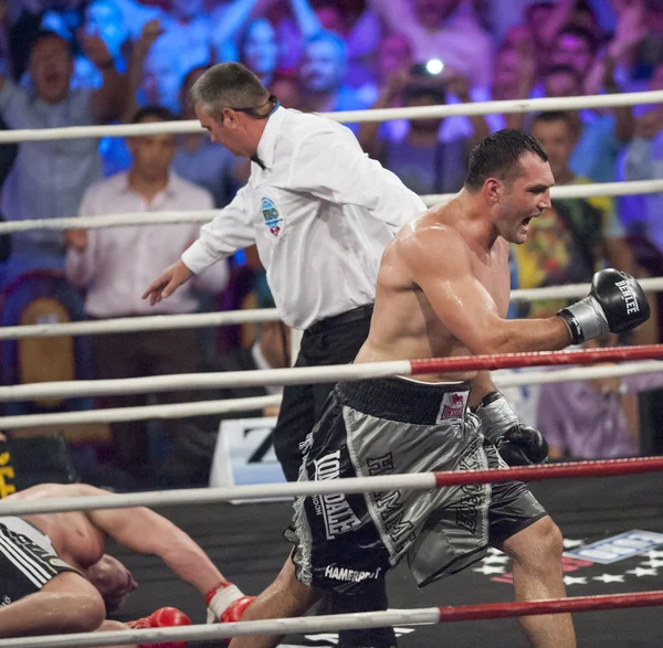 Jogo de boxe — Fotografia de Stock