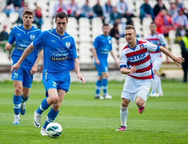 Voetballers voert — Stockfoto