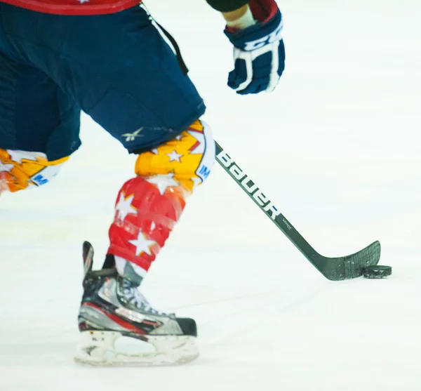 Giocatore di hockey non identificato — Foto Stock