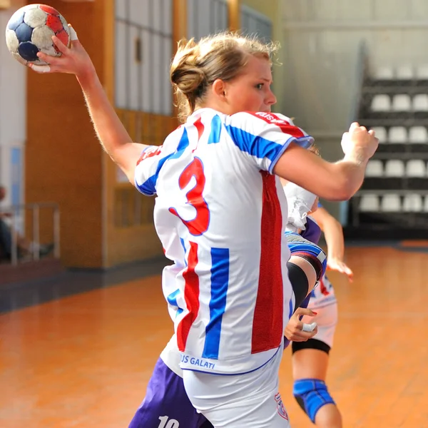 Les joueurs de handball en action — Photo