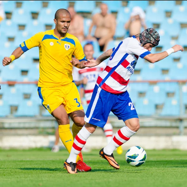 Unknown football players — Stock Photo, Image