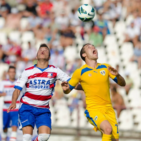 Giocatori di calcio sconosciuti — Foto Stock