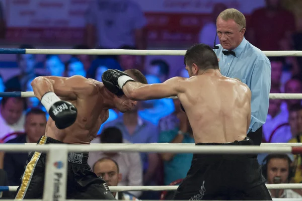 Combate de boxeo — Foto de Stock