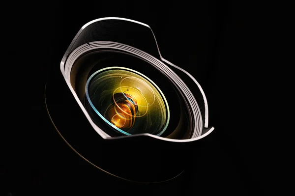 Objective with lense reflections. Shot in studio. — Stock Photo, Image