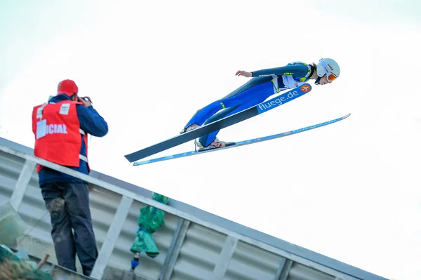 Unknown ski jumper — Stock Photo, Image