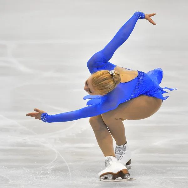 Onbekende schaatser concurreren — Stockfoto