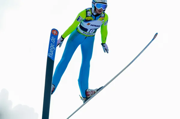 Nieznany skoczek narciarski — Zdjęcie stockowe