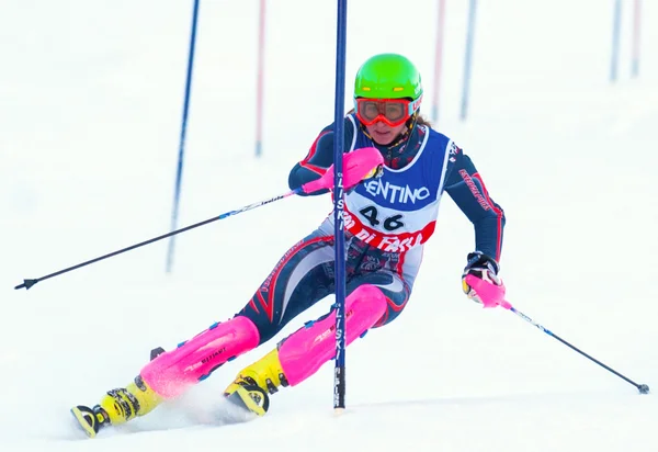 Aceunidentified účastník lyžařský závod — Stock fotografie