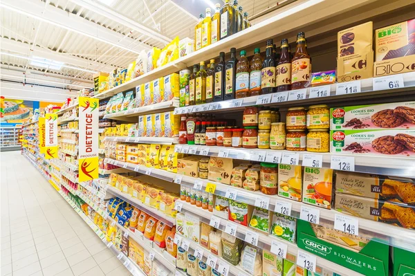 Zdjęcia hipermarket Carrefour — Zdjęcie stockowe